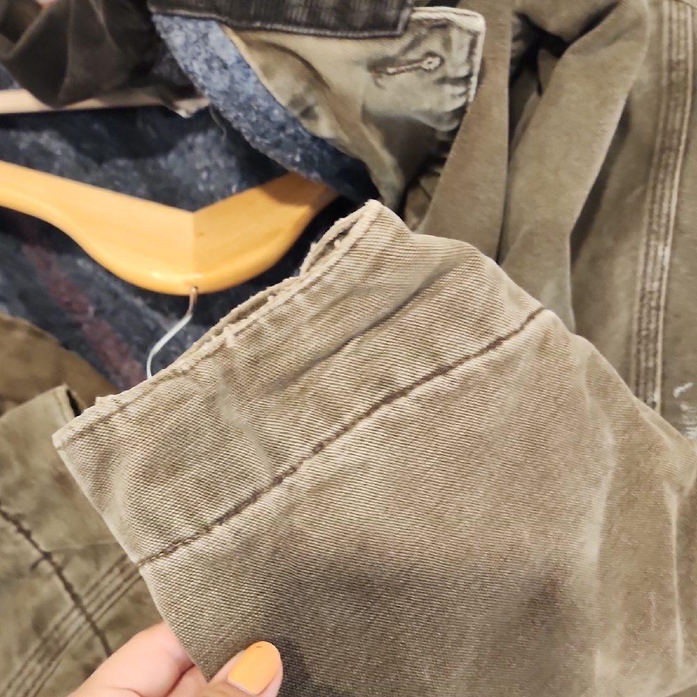 Vintage Carhartt Brown Military Field Jacket Rugged Canvas Blanket Lined - Picture 12 of 12